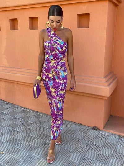 Irmgardi | Elegante jurk met één schouder
