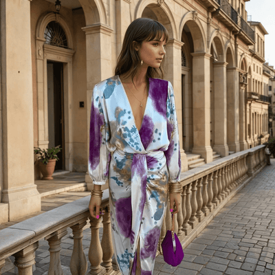 Valeria | Elegante jurk met strik in de taille